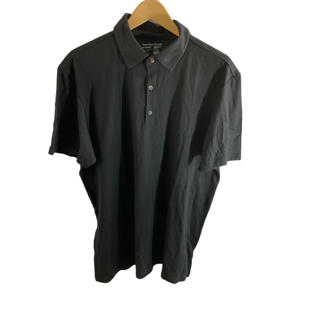 New Men's Black Fresh Clean Threads Polo   Size : X-Large